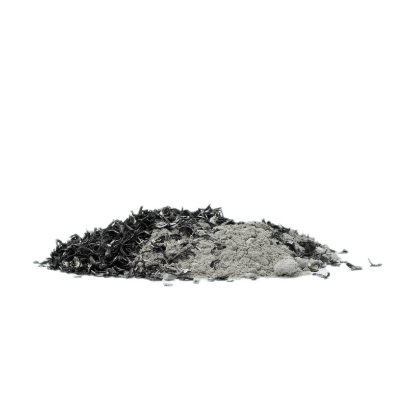 eldfast lera med järnfilsspån